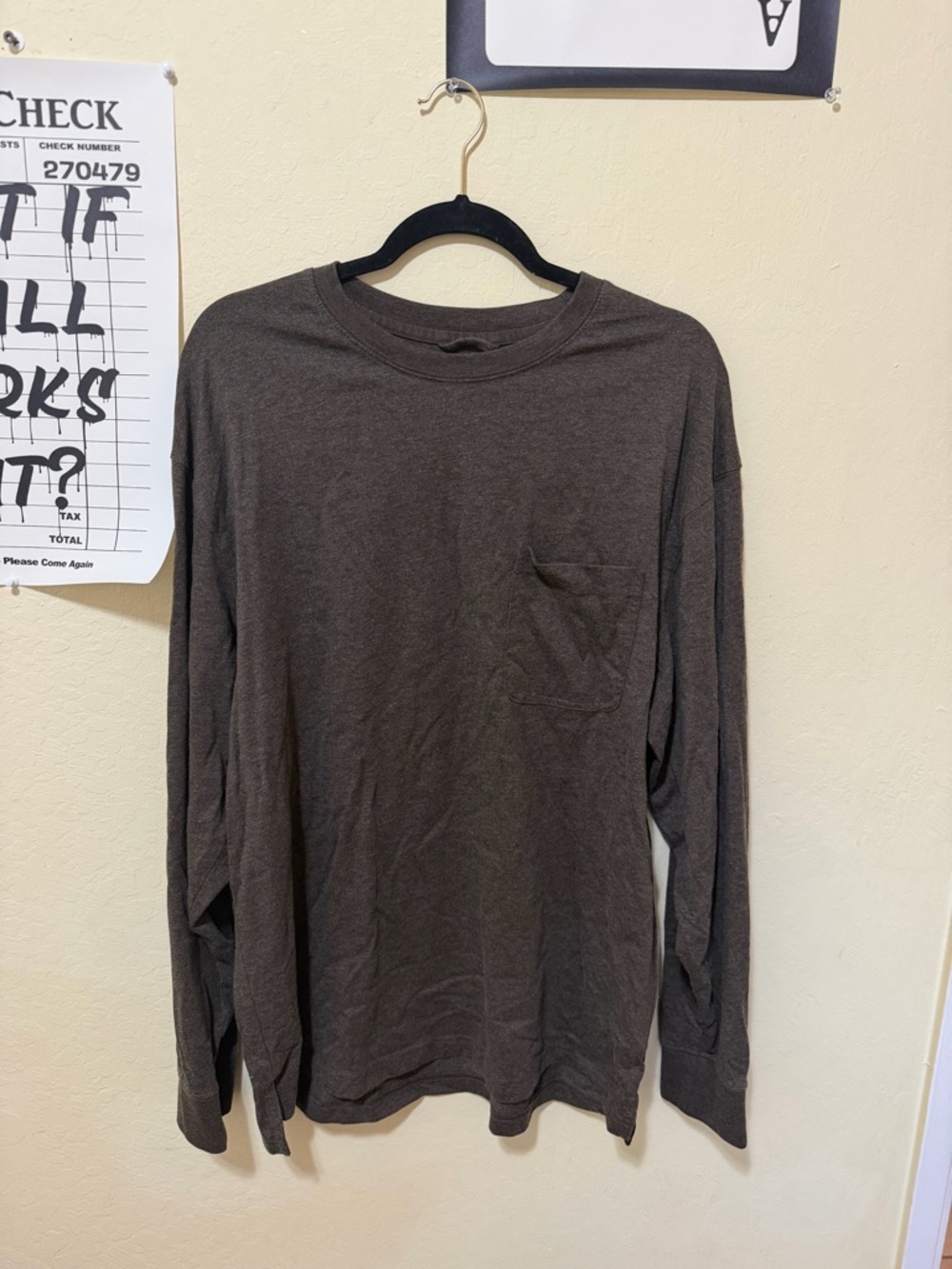 RedHead Men's Long-Sleeve Pocket Tee - Dark Brown